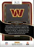 2024 Jayden Daniels Panini Select PREMIER LEVEL RED & BLUE SHOCK PRIZM ROOKIE RC #112 Washington Commanders