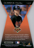 1997 Cal Ripken Jr. Pinnacle Certified LASTING IMPRESSIONS #1 Baltimore Orioles