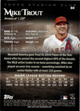 2019 Mike Trout Topps Stadium Club RED FOIL #60 Anaheim Angels
