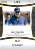 2024 Bruce Bochy Panini Select PURPLE PRIZM AUTOGRAPH 29/35 AUTO #SIG-BB Texas Rangers