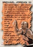 1996-97 Michael Jordan Fleer HARDWOOD LEADER #123 Chicago Bulls 1