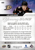 2023-24 Leo Carlsson Upper Deck Series 2 YOUNG GUNS ROOKIE RC #468 Anaheim Ducks