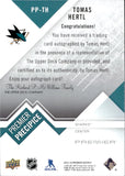 2023-24 Tomas Hertl Upper Deck Premier PREMIER PRECIPICE AUTOGRAPH AUTO #PP-TH San Jose Sharks