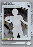 2024 Drake Maye Panini Clearly Donruss ROOKIE RC #53 New England Patriots