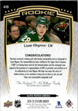 2024-25 Liam Ohgren Upper Deck Stature ROOKIE AUTO PATCH GREEN 39/35 RC AUTOGRAPH #48 Minnesota Wild