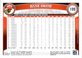 2011 Ozzie Smith Topps COGNAC DIAMOND ANNIVERSARY #199 St. Louis Cardinals