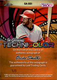 2025 Ozzie Smith Leaf Vivid IN GLORIOUS TECHNICOLOR AUTOGRAPH GREEN 1/1 ONE OF ONE AUTO #GA-OS1 St. Louis Cardinals
