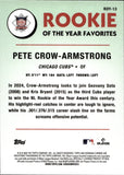 2024 Pete Crow-Armstrong Bowman Chrome ROOKIE OF THE YEAR FAVORITES RC #ROY-13 Chicago Cubs