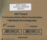 2025 Topps Archives Baseball Blaster, 40 Box Case