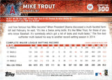 2015 Mike Trout Topps Series One PURPLE FOIL #300 Anaheim Angels