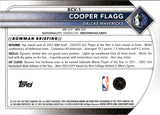 2025-26 Cooper Flagg Bowman CHROME ROOKIE RC #BCV-1 Dallas Mavericks 1