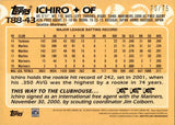 2023 Ichiro Suzuki Topps GOLD 1988 DESIGN 70/75 #T88-43 Seattle Mariners