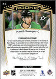 2024-25 Mavrik Bourque Upper Deck Stature ROOKIE PATCH AUTO 5/49 RC AUTOGRAPH #46 Dallas Stars