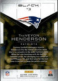 2025 TreVeyon Henderson Panini Black BLACK GOLD ROOKIE RC SP! #24 New England Patriots *CASE HIT*