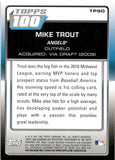 2011 Mike Trout Bowman TOPPS 100 ROOKIE RC #TP90 Anaheim Angels 1