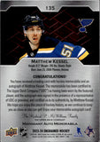 2023-24 Matthew Kessel Upper Deck Engrained ROOKIE PATCH AUTO 48/49 RC AUTOGRAPH #135 St. Louis Blues