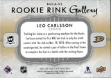 2023-24 Leo Carlsson Upper Deck The Cup ROOKIE RINK GALLERY 97/99 RC #RGCA-V2 Anaheim Ducks