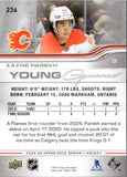 2025-26 Zayne Parekh Upper Deck SERIES ONE YOUNG GUNS ROOKIE RC #236 Calgary Flames 1