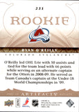 2009-10 Ryan O'Reilly Upper Deck Artifacts ROOKIE 434/699 RC #231 Colorado Avalanche
