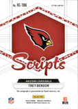 2024 Trey Benson Panini Mosaic ROOKIE SCRIPTS AUTOGRAPH RC AUTO #RS-TBN Arizona Cardinals
