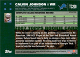 2007 Calvin Johnson Topps Chrome X-FRACTOR ROOKIE RC #TC200 Detroit Lions
