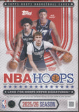 2025-26 Topps NBA Hoops Basketball Hanger, Box