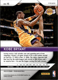 2018-19 Kobe Bryant Panini Prizm RED WHITE BLUE PRIZM #15 Los Angeles Lakers