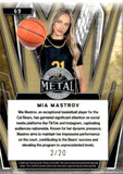 2024 Mia Mastrov Leaf Metal LIGHT BLUE REFRACTOR 2/20 #69 California Golden Bears
