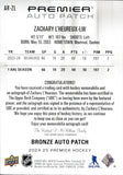 2024-25 Zachary L'Heureuk Upper Deck Premier ROOKIE AUTO PATCH BRONZE 228/249 AUTO RC #AR-ZL Nashville Predators