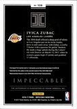 2016-17 Ivica Zubac Panini Impeccable ROOKIE AUTOGRAPH 43/49 AUTO #108 Los Angeles Lakers
