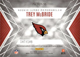 2022 Trey McBride Panini Phoenix ROOKIE JUMBO MEMORABILIA 147/149 RC JERSEY #RJM-36 Arizona Cardinals