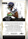 2022 Kenneth Walker III Leaf Trinity ROOKIE AUTOGRAPH 27/30 RC AUTO #BA-KW2 Seattle Seahawks