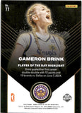 2025 Cameron Brink Panini WNBA Player of the Day RED 46/99 #77 Los Angeles Sparks
