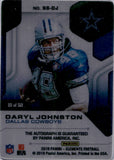 2019 Daryl Johnston Panini Elements STEEL SIGNATURES GOLD AUTOGRAPH 10/50 AUTO #SS-DJ Dallas Cowboys