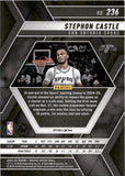 2024-25 Stephon Castle Panini Mosaic REACTIVE BLUE MOSAIC PRIZM ROOKIE RC #236 San Antonio Spurs