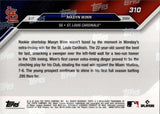 2024 Masyn Winn Topps NOW RED 8/10 ROOKIE RC 1ST CAREER EXTRA-INNING HR IS TWO-RUN GAME-WINNER #310 St. Louis Cardinals