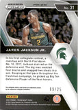 2021 Jaren Jackson Jr. Panini Prizm Draft Picks GREEN PULSAR PRIZM 9/25 #31 Michigan State Spartans