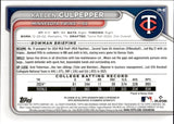 2024 Kaelen Culpepper Bowman 1ST BOWMAN CHROME PROSPECT AUTOGRAPH AUTO #CPA-KC Minnesota Twins