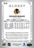 2023-24 Connor Bedard Upper Deck Series 2 0-PEE-CHEE GLOSSY ROOKIE RC #R-47 Chicago Blackhawks