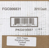 2025 Topps Signature Class Football Mega, 20 Box Case