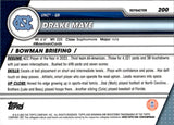 2023 Drake Maye Bowman University Chrome 1ST BOWMAN REFRACTOR #200 North Carolina Tar Heels