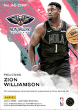 2024-25 Zion Williamson Panini Court Kings ARTISTIC ENDEAVORS GAME-WORN JERSEY #AE-ZNW New Orleans Pelicans