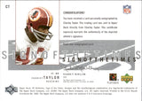 2001 Charley Taylor Upper Deck SP Authentic SIGN OF THE TIMES AUTOGRAPH AUTO #CT Washington Redskins