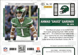 2022 Ahmad Sauce Gardner Panini Contenders BLUE SHOWCASE ROOKIE TICKET AUTOGRAPH RC AUTO #101 New York Jets