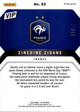 2026 Zinedine Zidane Panini THE NATIONAL VIP RED WHITE BLUE PRIZM 17/50 #ZZ FRANCE