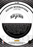 2024-25 Victor Wembanyama Panini Obsidian EQUINOX ELECTRIC ETCH BRONZE FLOOD 8/60 #18 San Antonio Spurs