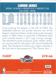 2007-08 LeBron James Fleer 1987-88 RETRO VARIATION #87R-66 Cleveland Cavaliers