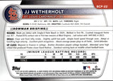 2025 JJ Wetherholt Auto Bowman Chrome Prospects 1ST BOWMAN REPTILLIAN REFRACTOR #BCP-22 St. Louis Cardinals