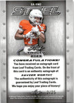 2023 Xavier Worthy Leaf Trinity STEEL PINK AUTOGRAPH ROOKIE AUTO RC 2/25 #SA-XW2 Texas Longhorns Kansas City Chiefs
