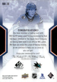 2025-26 Will Smith Upper Deck SP Game Used NHL MASTERS 6/199 GAME-USED JERSEY #NM-38 San Jose Sharks
